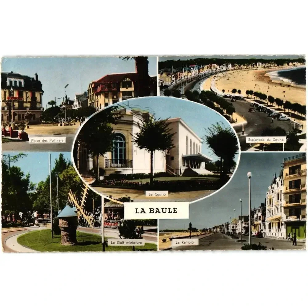 Carte Postale De La Baule 4 Views France Postcard